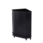 Meuble de rangement d'angle moderne pour salle de bain avec étagère réglable