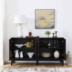 Buffet, Buffet avec motifs géométriques, Étagères réglables