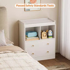 Commode à langer avec plateau à langer amovible