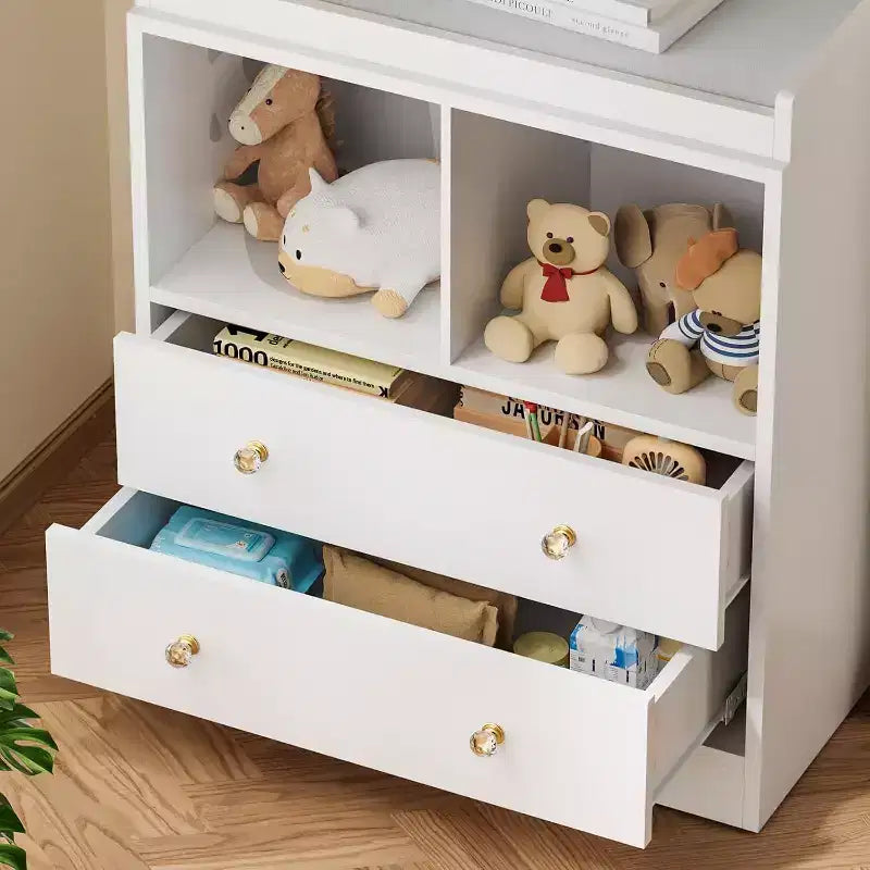 Commode à langer avec plateau à langer amovible