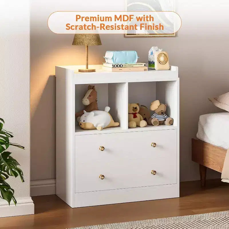 Commode à langer avec plateau à langer amovible