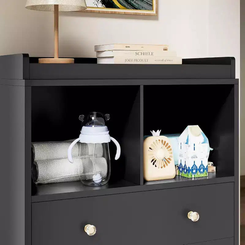 Commode à langer avec plateau à langer amovible