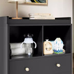 Commode à langer avec plateau à langer amovible