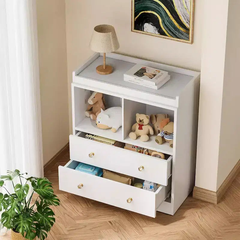 Commode à langer avec plateau à langer amovible