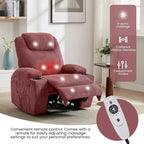 Fauteuil inclinable avec massage et chauffage, canapé simple réglable en velours côtelé