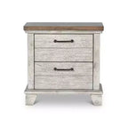 Table de chevet 2 tiroirs rustique miel