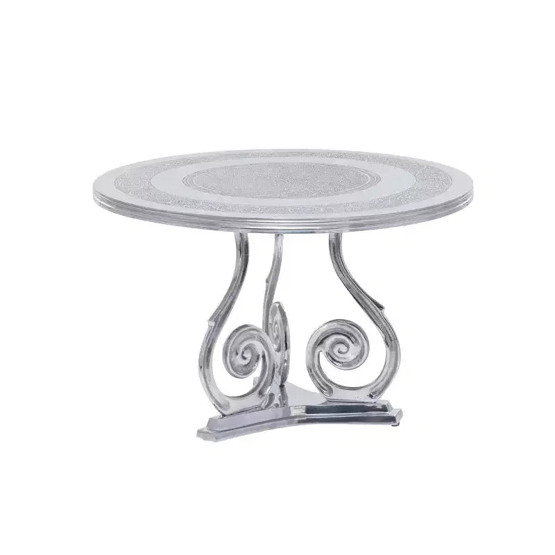 Table basse élégante d'intérieur traditionnelle en aluminium
