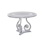 Table basse élégante d'intérieur traditionnelle en aluminium