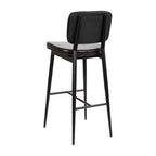 Revêtement de tabourets de bar à dossier mi-hauteur de qualité commerciale
