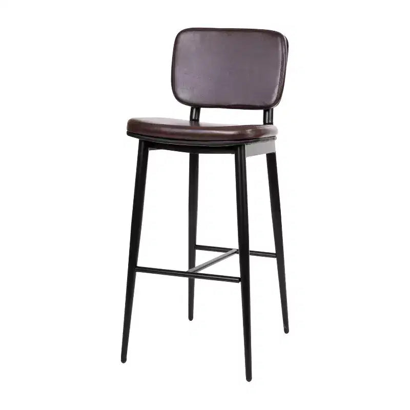 Revêtement de tabourets de bar à dossier mi-hauteur de qualité commerciale