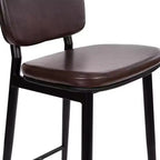 Revêtement de tabourets de bar à dossier mi-hauteur de qualité commerciale