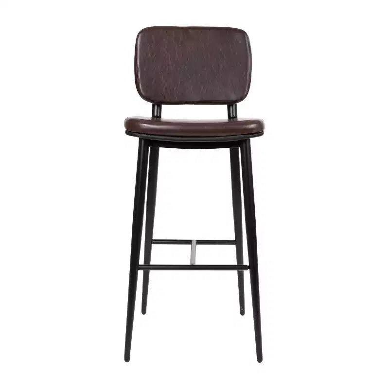 Revêtement de tabourets de bar à dossier mi-hauteur de qualité commerciale
