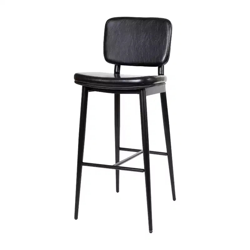 Revêtement de tabourets de bar à dossier mi-hauteur de qualité commerciale