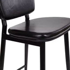 Revêtement de tabourets de bar à dossier mi-hauteur de qualité commerciale
