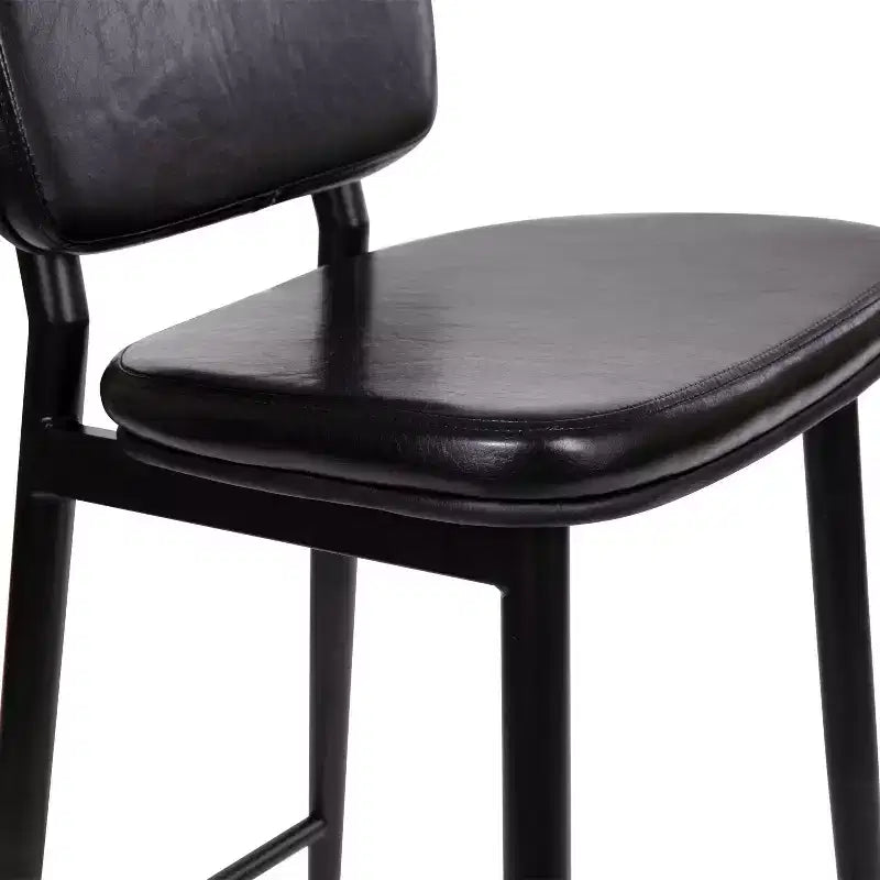 Revêtement de tabourets de bar à dossier mi-hauteur de qualité commerciale