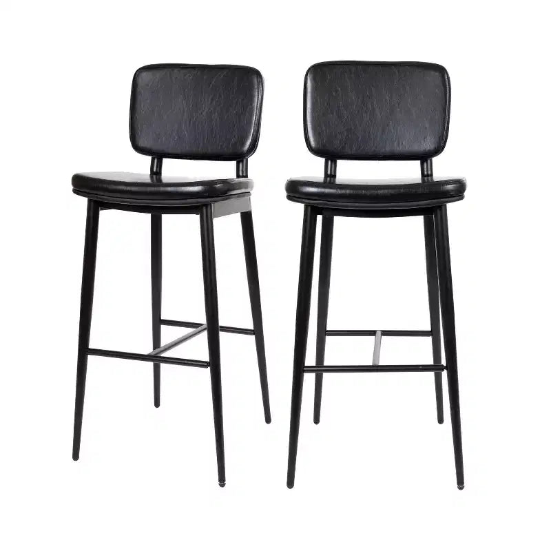 Revêtement de tabourets de bar à dossier mi-hauteur de qualité commerciale