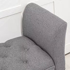 Banc de bout de lit capitonné avec revêtement en tissu