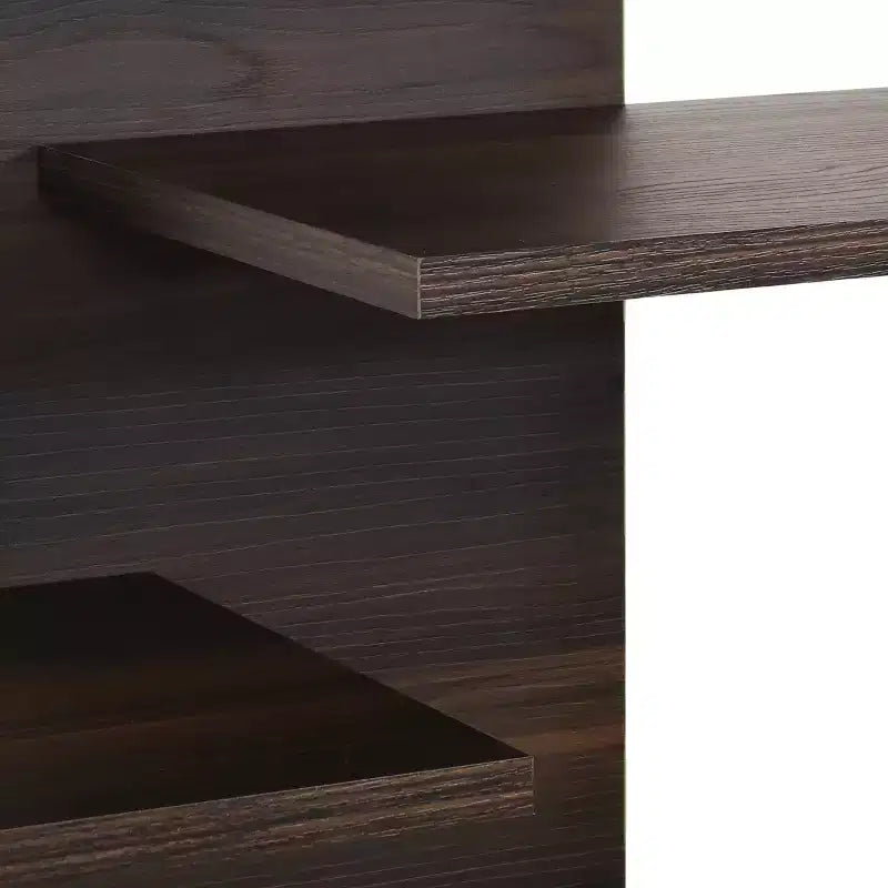 Étagère à Livres Ouverte à 9 Niveaux avec Tablettes Décalées pour l'Intérieur