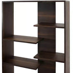 Étagère à Livres Ouverte à 9 Niveaux avec Tablettes Décalées pour l'Intérieur