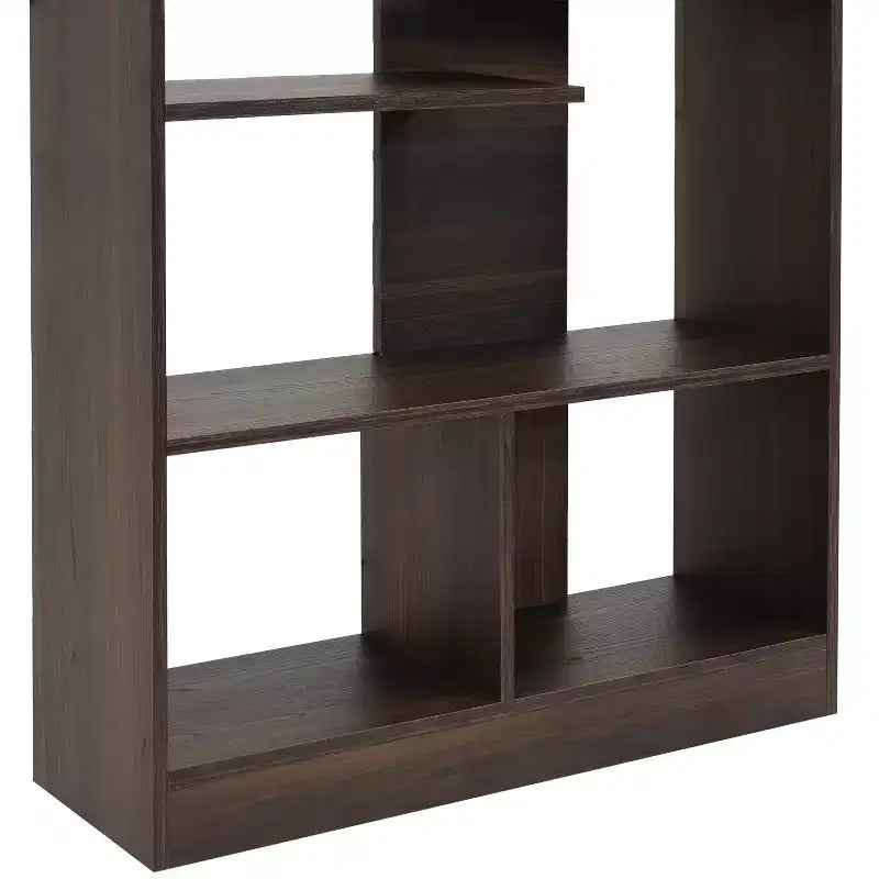 Étagère à Livres Ouverte à 9 Niveaux avec Tablettes Décalées pour l'Intérieur