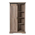 Meuble de rangement de ferme avec porte coulissante de style grange