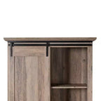 Meuble de rangement de ferme avec porte coulissante de style grange