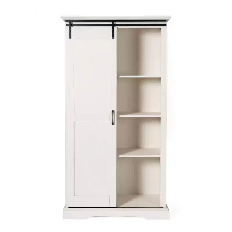 Meuble de rangement de ferme avec porte coulissante de style grange