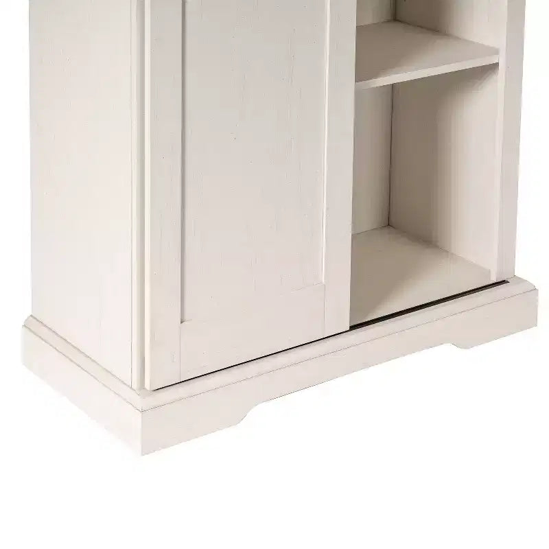Meuble de rangement de ferme avec porte coulissante de style grange
