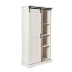 Meuble de rangement de ferme avec porte coulissante de style grange
