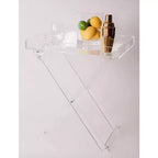 Table d'appoint pliable avec poignées, accessoire de décoration intérieure luxueux